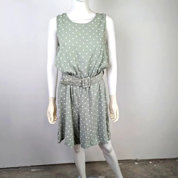 Vintage Fritzi 80's Polka Dot Romper M - Picture 1 of 5